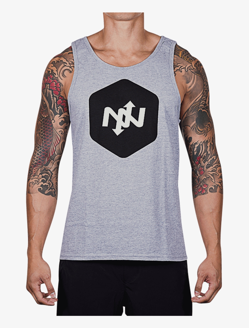 Hex Two-tone Tank Top - 45lb Captain America Shield Barbell Plate, transparent png #1226174