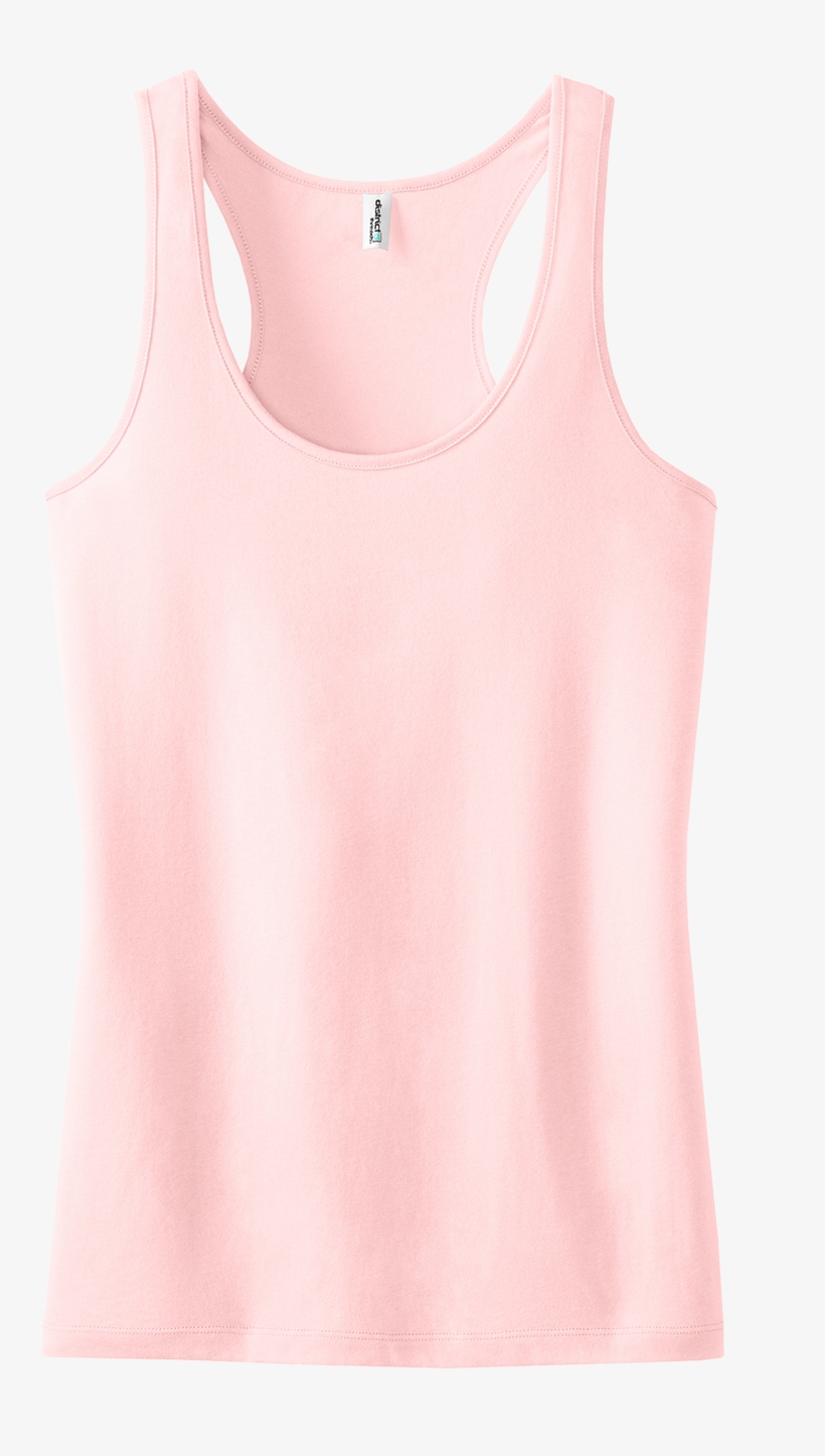 District Threads Dt237 Ladies Racerback Tank Top - Womens Light Pink Tank Top, transparent png #1226280