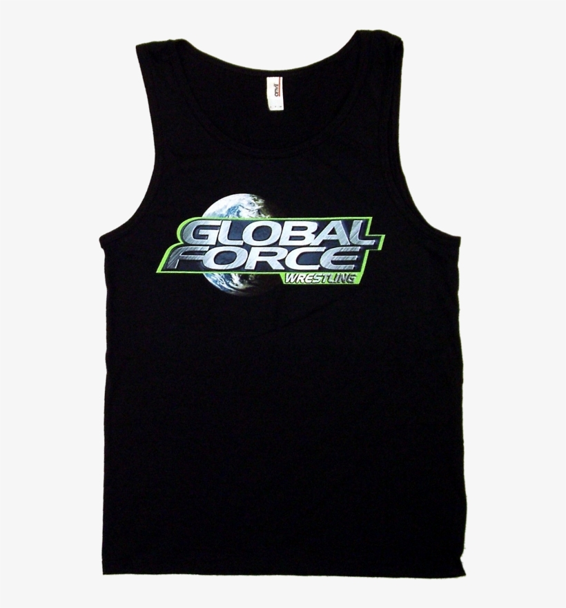Global Force Wrestling Men's Black Tank Top - Global Force Wrestling, transparent png #1226300