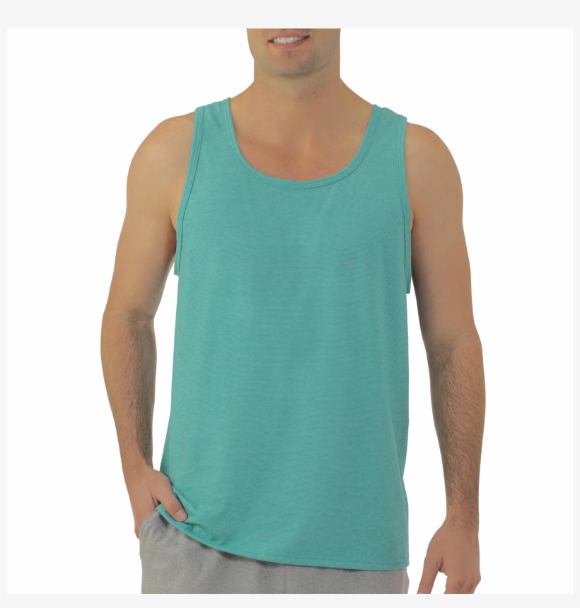 Men's Jersey Tank Top Extended Sizes - Fruit Of The Loom Big Men's Jersey Tank Top, transparent png #1226431