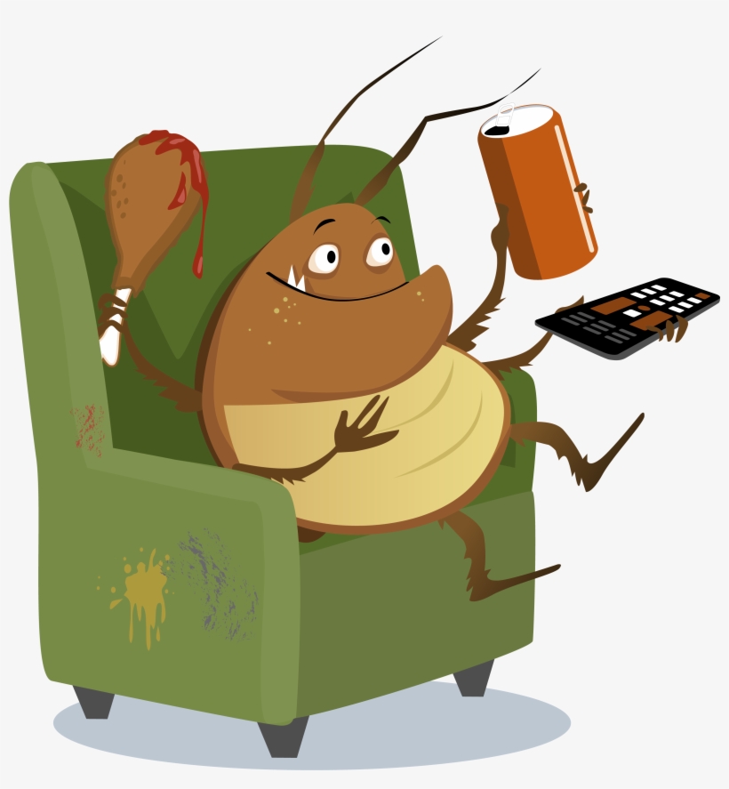 There Is No Doubt That Cockroaches Are Among The Most - Cockroach Watching Tv, transparent png #1226581