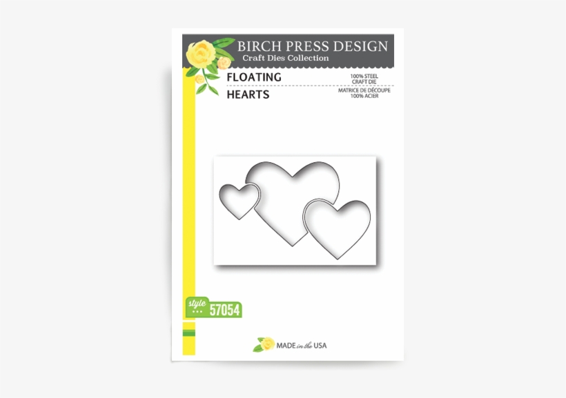 Floating Hearts - Layer Birch Press Dies, transparent png #1226962