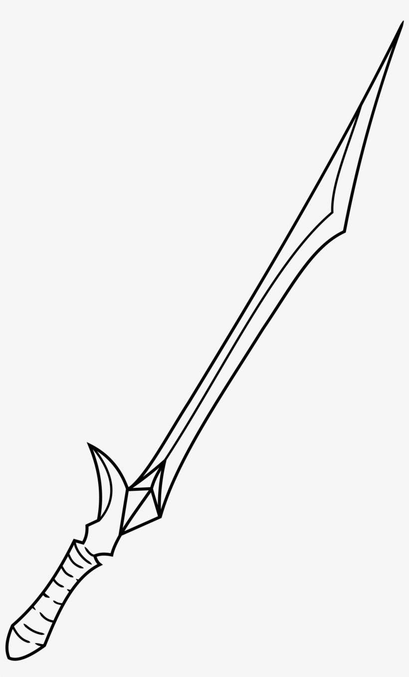 Sword Drawing Png - Espadas De Anime Dibujo, transparent png #1227024