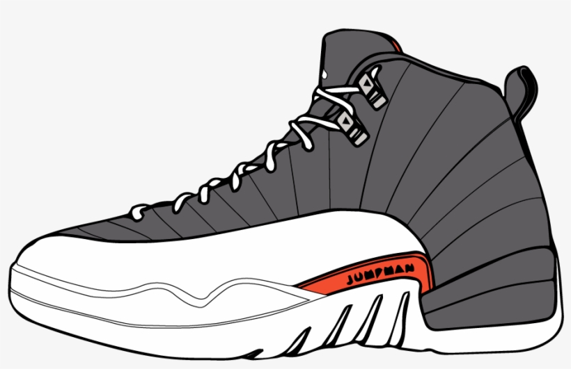 Vector Sneakers Shoe Jordan - Jordan Sneaker Clip Art, transparent png #1227135