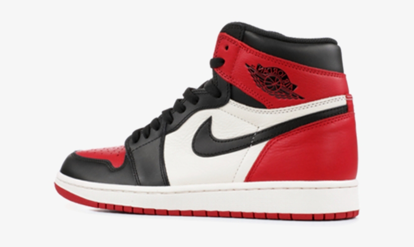 Air Jordan 1 Retro High Og "bred Toe" - Air Jordan 1 Retro, transparent png #1227187