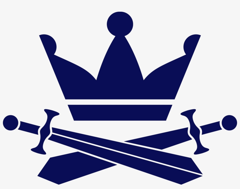 Crown Sword Vinyl Or Stencil Design - Illustration, transparent png #1227261