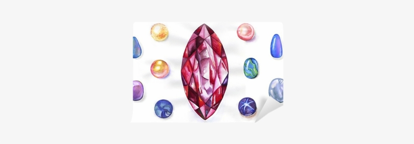 Watercolor Gem, transparent png #1227375