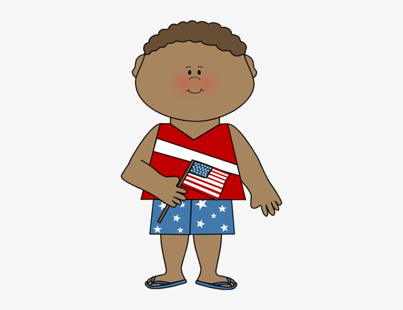 Summer 4th Of July Clipart - Kid 4th Of July Clipart, transparent png #1227887