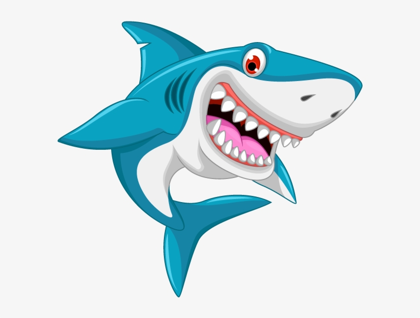 Drawing Clip Art Sharks - Imagenes De Tiburones Animados, transparent png #1227998