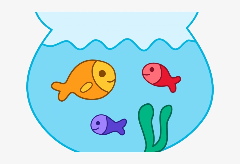 Banner Black And White Download Fish Bowl Free On Dumielauxepices - Cartoon Fish In A Bowl, transparent png #1228219