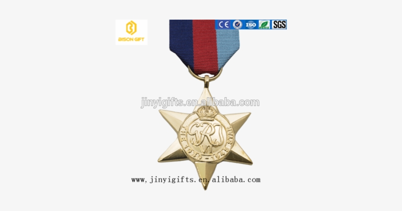 2018 New Design Custom Metal Emboss 3d Gold Star Medal - 1939–1945 Star, transparent png #1228569