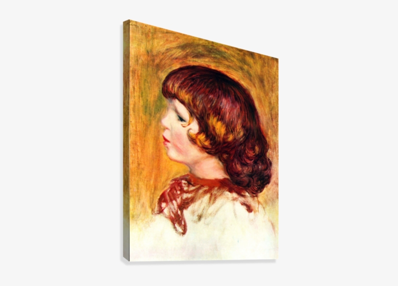 Coco By Renoir Canvas Print - Switchart Print: Renoir's Coco, 61x46cm., transparent png #1229863