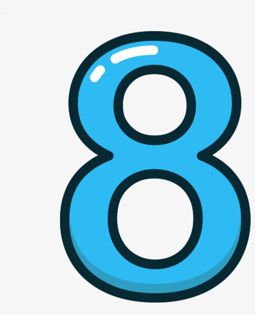 Galería De Descargas / Letras Y Numeros / 23 Of 118 - Six Number Blue, transparent png #1230313
