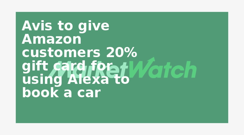 Avis To Give Amazon Customers 20% Gift Card For Using - Parallel, transparent png #1230333