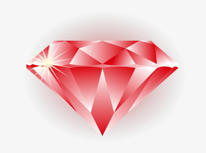 Reddiamond On Scratch - Transparent Jewel Clip Art, transparent png #1230436
