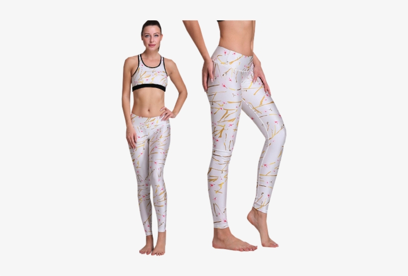 Premium Quality Two-piece Yoga Set - Gold, transparent png #1230884