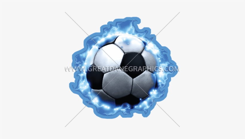 Lightning Soccer Ball - Soccer Ball, transparent png #1231232