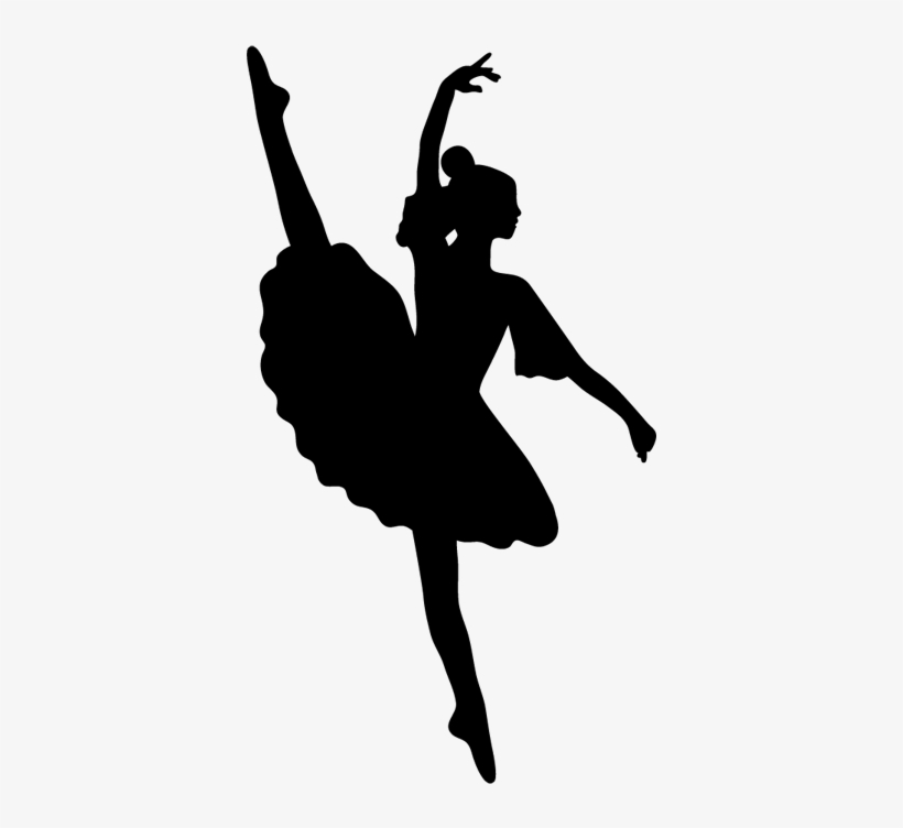 Silhouette Ballerina Wall Sticker - Silueta De Una Bailarina, transparent png #1231261