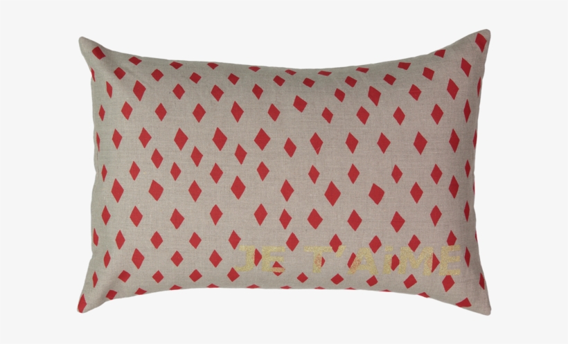 Je T'aime Carte Cushion With Red Diamond In Coconut - Atsuyo Et Akiko Je T'aime Carte Cushion / Diamond, transparent png #1231294