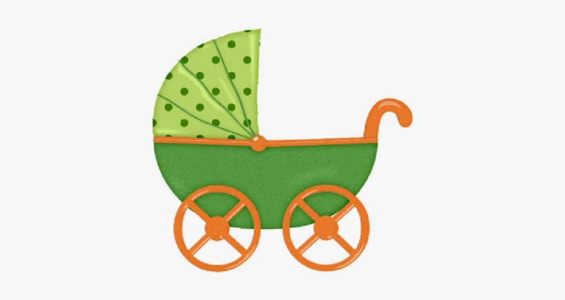 Simple Cinderella Clip Art Yellow Baby Carriage Clipart - Green Baby Stroller Clipart, transparent png #1231382