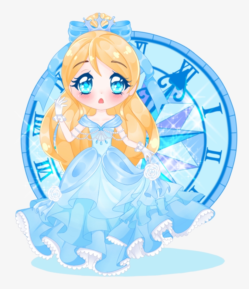 Chibi Cinderella By Seiraphyna On Deviantart - Cute Cinderella Chibi, transparent png #1231414