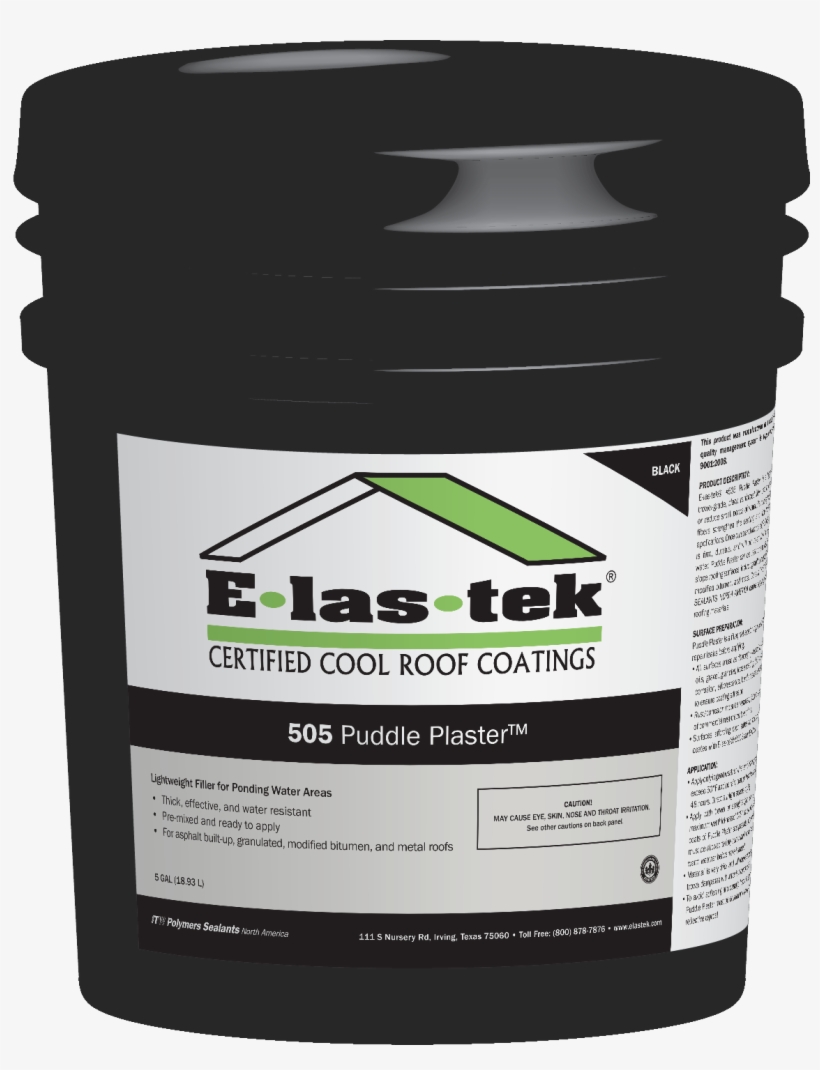 E Las Tek® 505 Puddle Plaster Is A Thick, Paste Like, - Plaster, transparent png #1231613