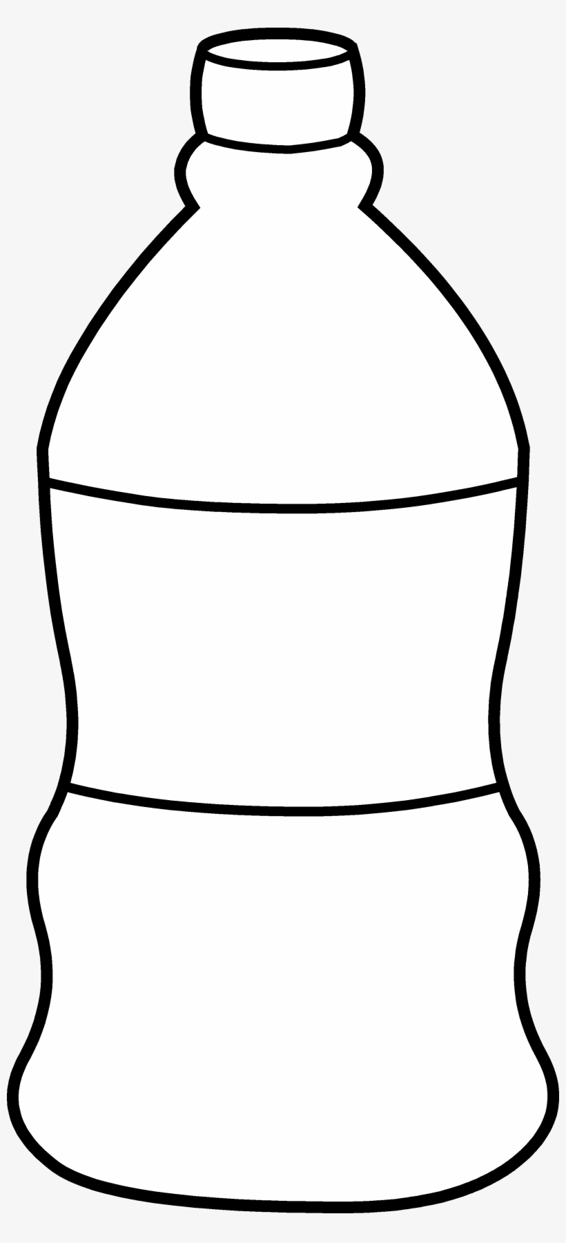 Water Black And White Measuring Cup Of Water Clipart - Water Bottle To Colour, transparent png #1231879