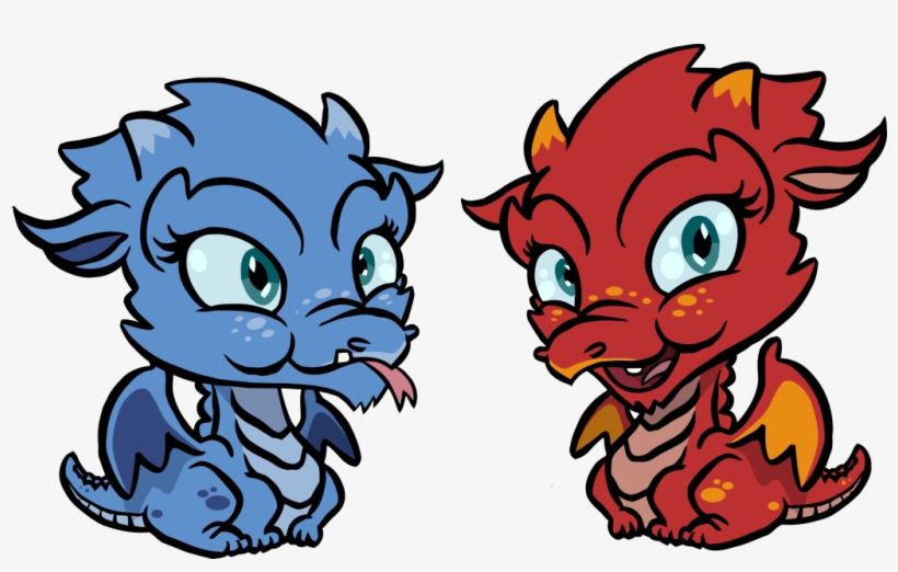 Value Cute Dragons Pictures Chibi Kids Clipart Png - Baby Dragon Clip Art, transparent png #1231924