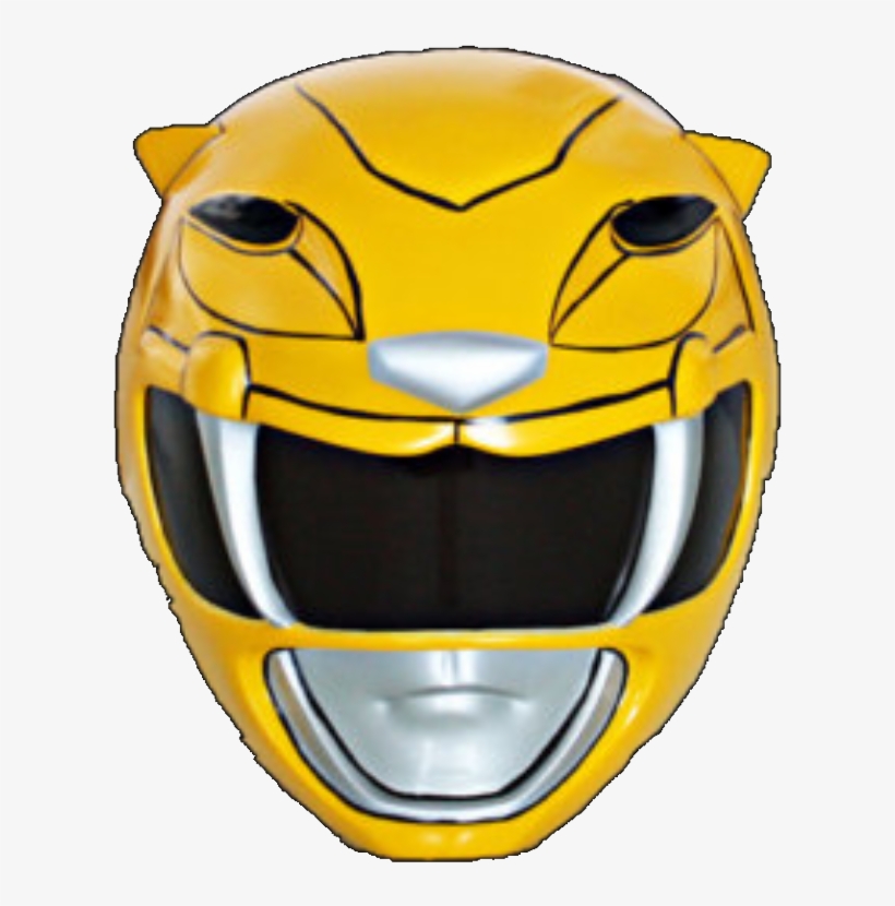 Mighty Morphin Yellow Ranger Helmet, transparent png #1231948