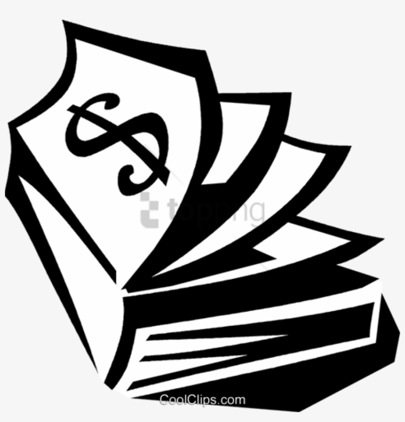 Money Book Royalty Free Vector Clip Art Illustration - Clip Art, transparent png #1232037