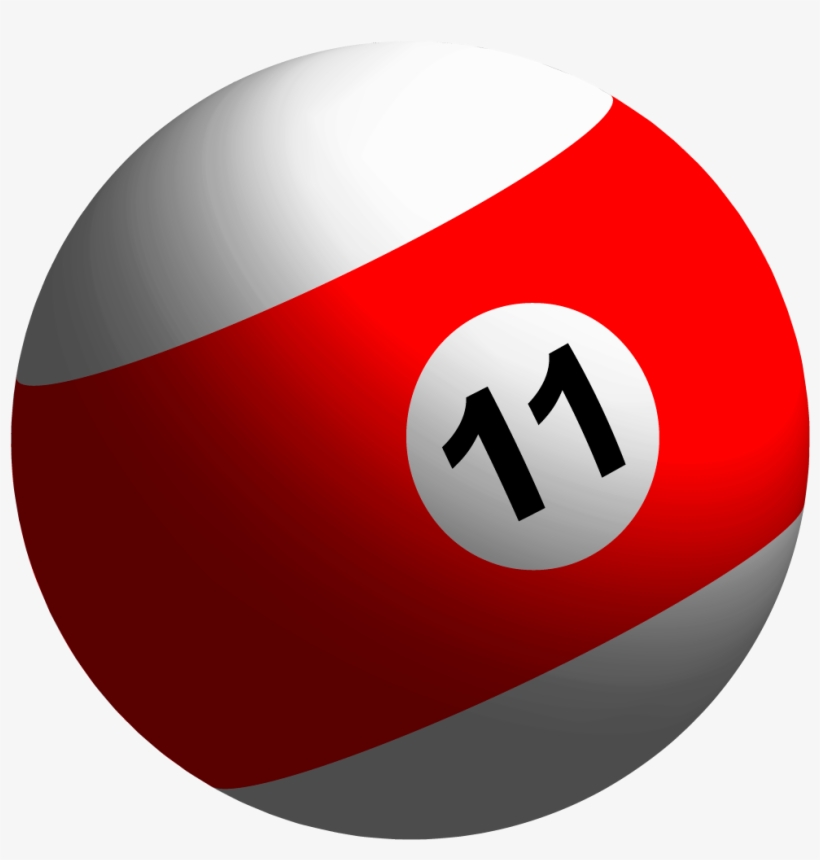 3-d Billiard Ball Tutorial - Striped Ball In Pool, transparent png #1232123