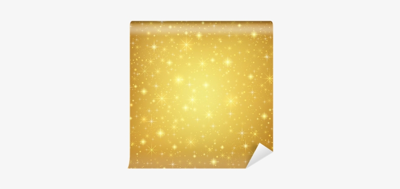 Abstract Golden Background With Sparkling Stars - Komar Wall Mural Xxl, transparent png #1232609