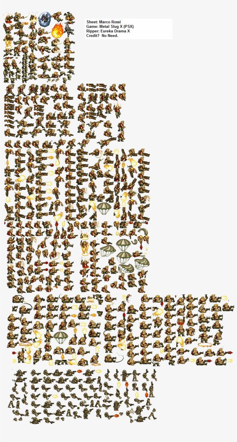 Click To View Full Size - Metal Slug Eri Sprite, transparent png #1232803