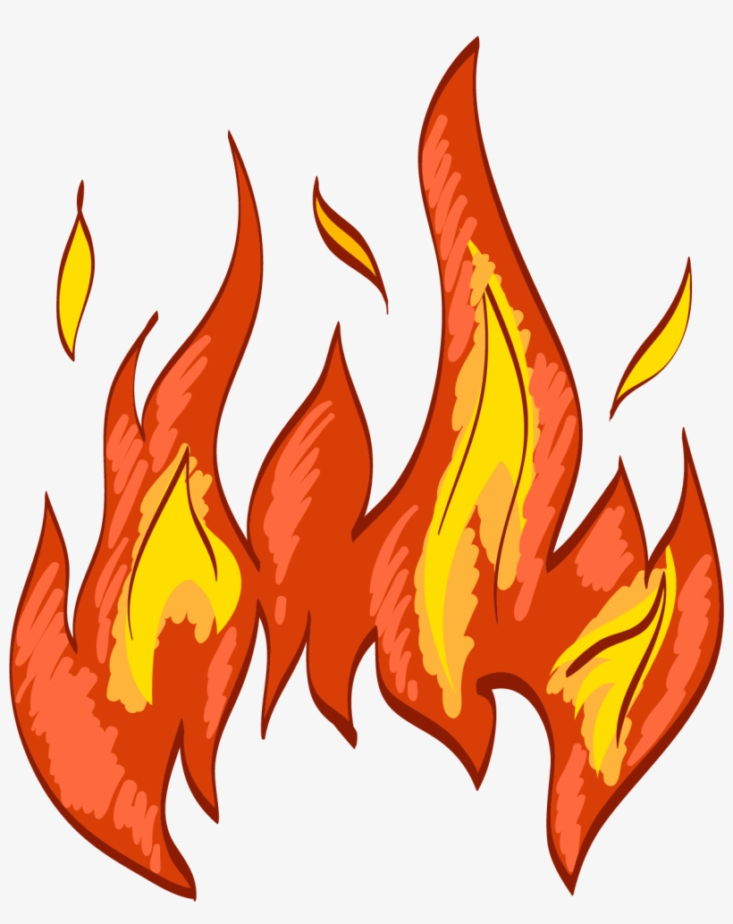 Jpg Library Download Fire Combustion Transprent Png - Fire Drawing Png, transparent png #1232946