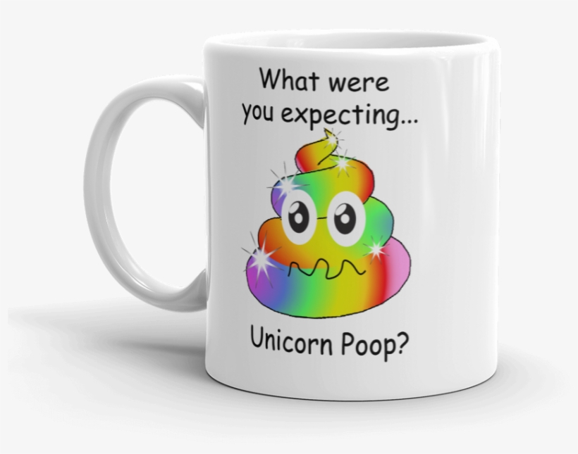 Funny Unicorn Poop Emoji Mug - Mug, transparent png #1233317