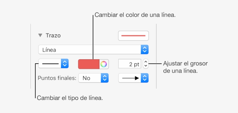 Los Controles De Trazo Para Ajustar Puntos Finales, - Add Line Pages, transparent png #1233687