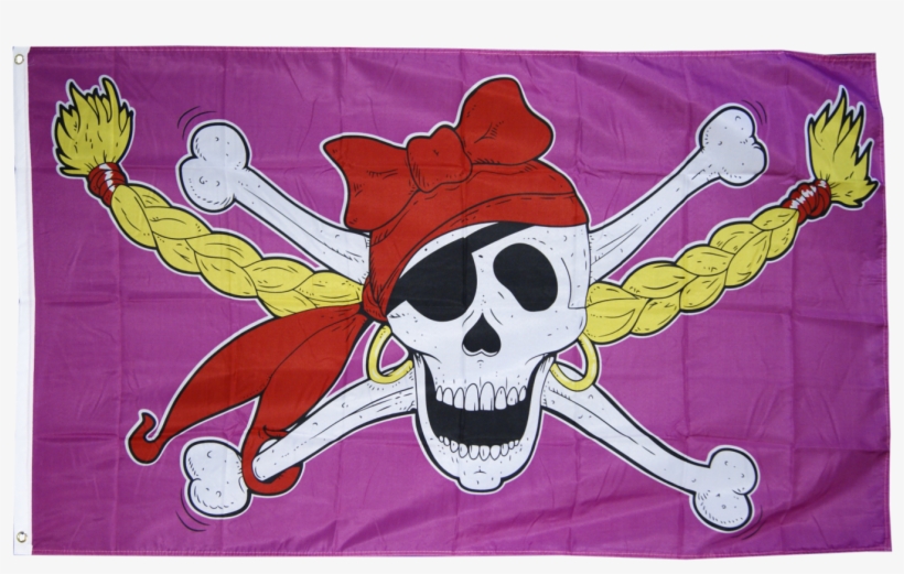 Alta Calidad Británico Hecho Grueso Acolchado Blanco - Drapeau Pirate Fille, transparent png #1234022