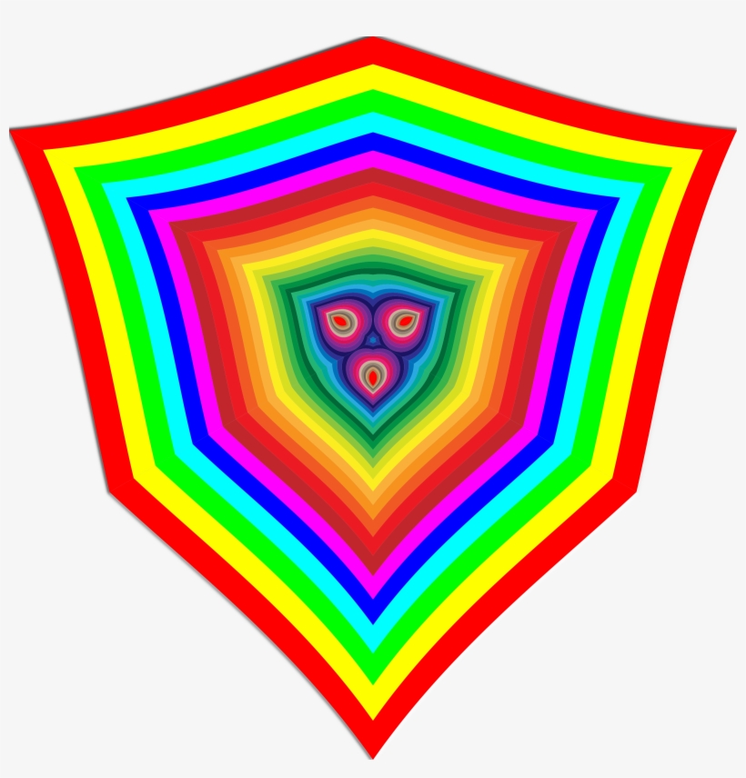 This Free Icons Png Design Of Colorful Shield, transparent png #1234448