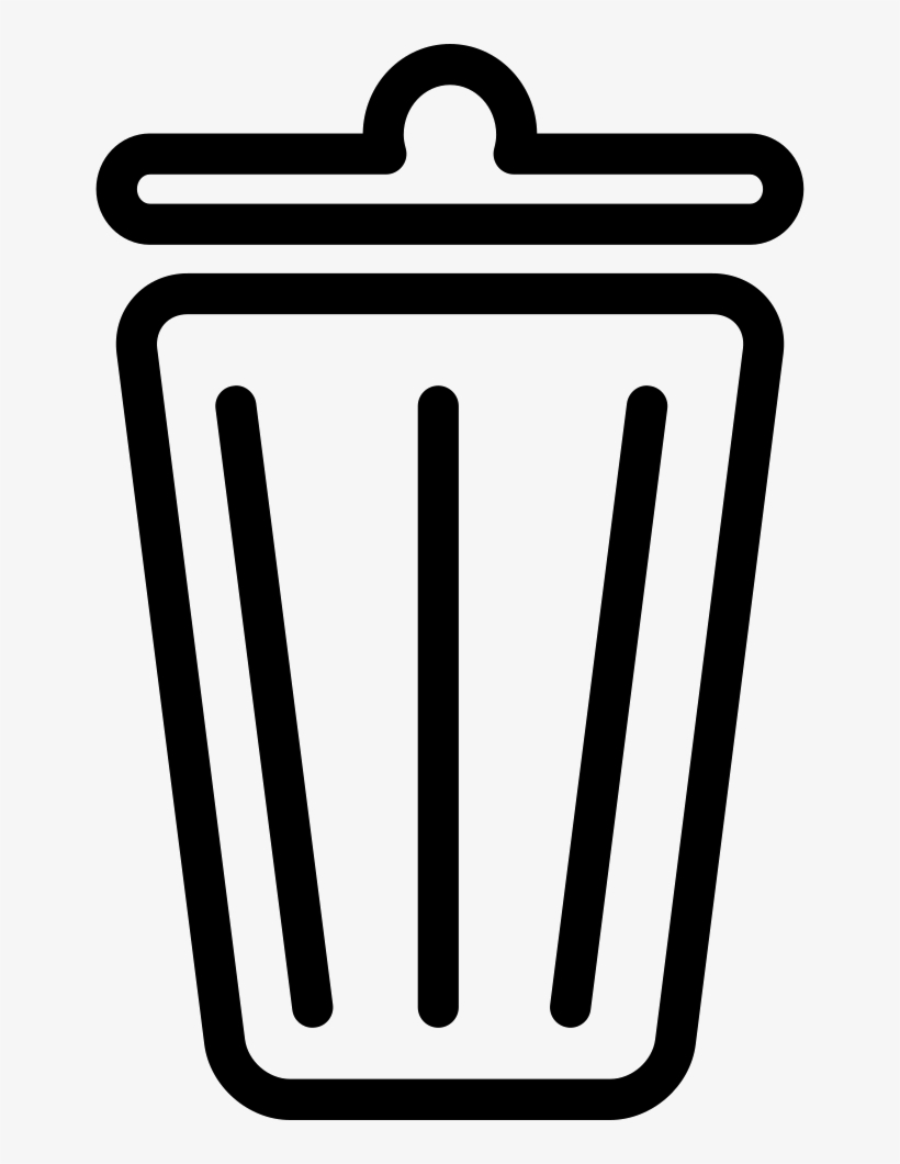 Recycle Bin Outline - Recycling Bin Outline Transparent, transparent png #1234474