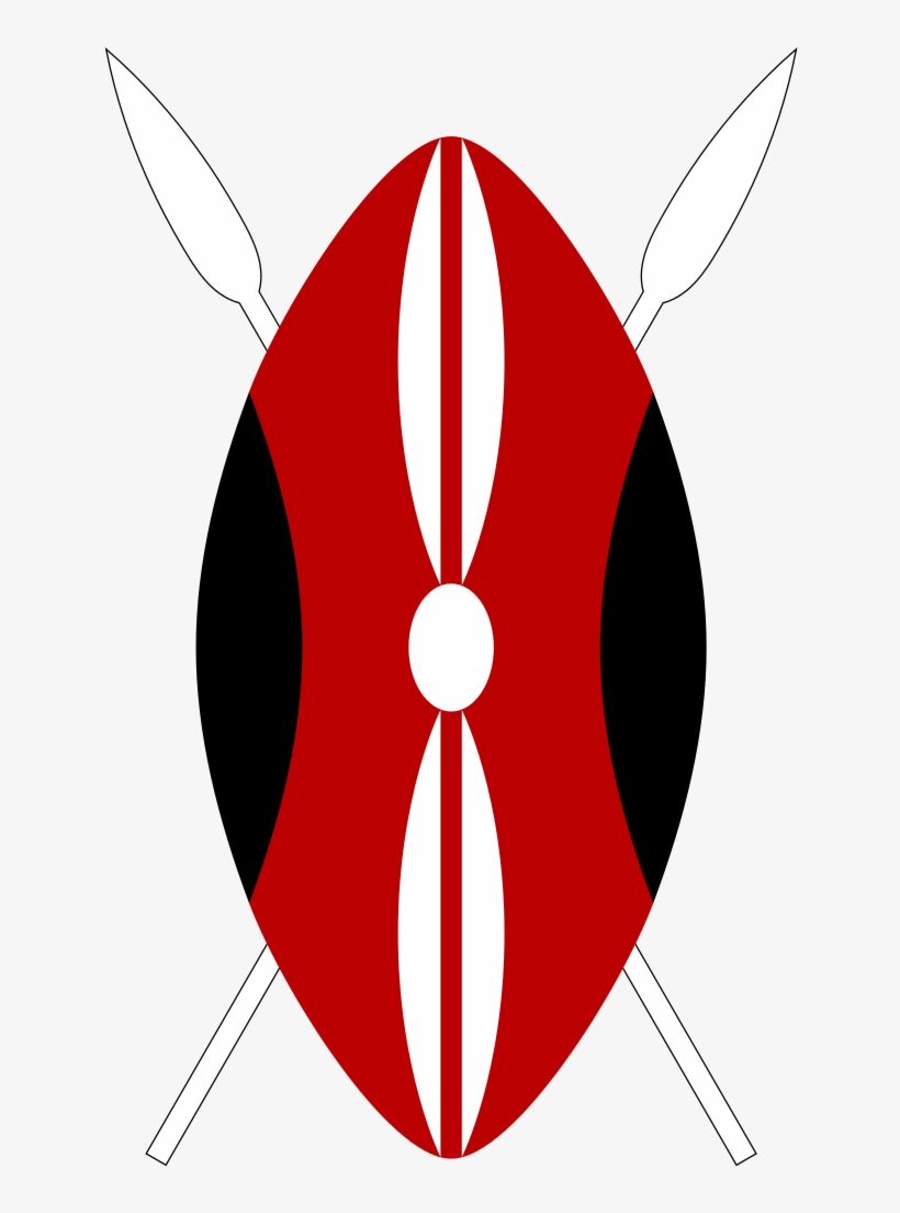 Flag Of Kenya - Kenyan Shield, transparent png #1234794