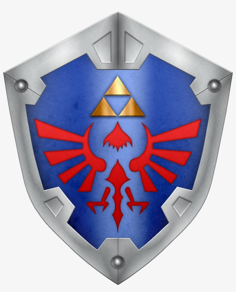 Zelda Clipart Master Shield - Zelda Shield Template, transparent png #1234888