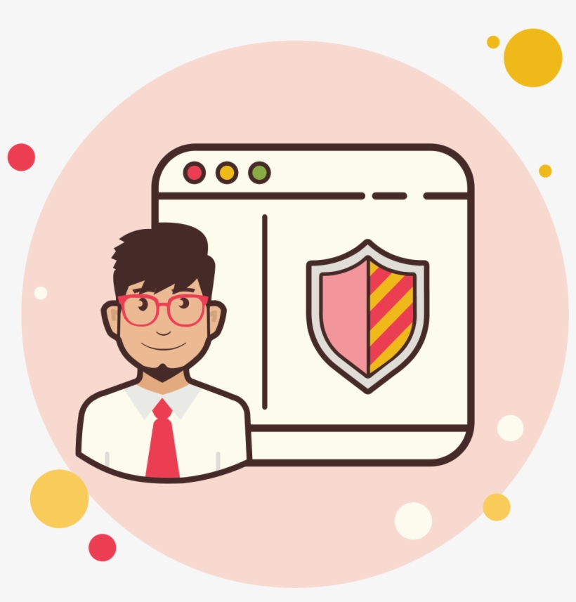 Man Window Security Shield Icon - Window, transparent png #1234924