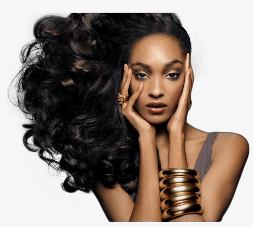 Modelo-negra - Virgin Remy Sew In Weave Hair Extensions Body Wave-, transparent png #1235710