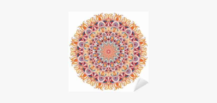 Watercolor Mandala With Sacred Geometry - Geometria E Mandalas, transparent png #1235793