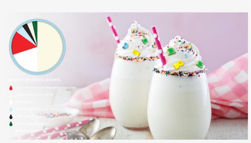 Lucky Charms Shake - Birthday Cake, transparent png #1235814