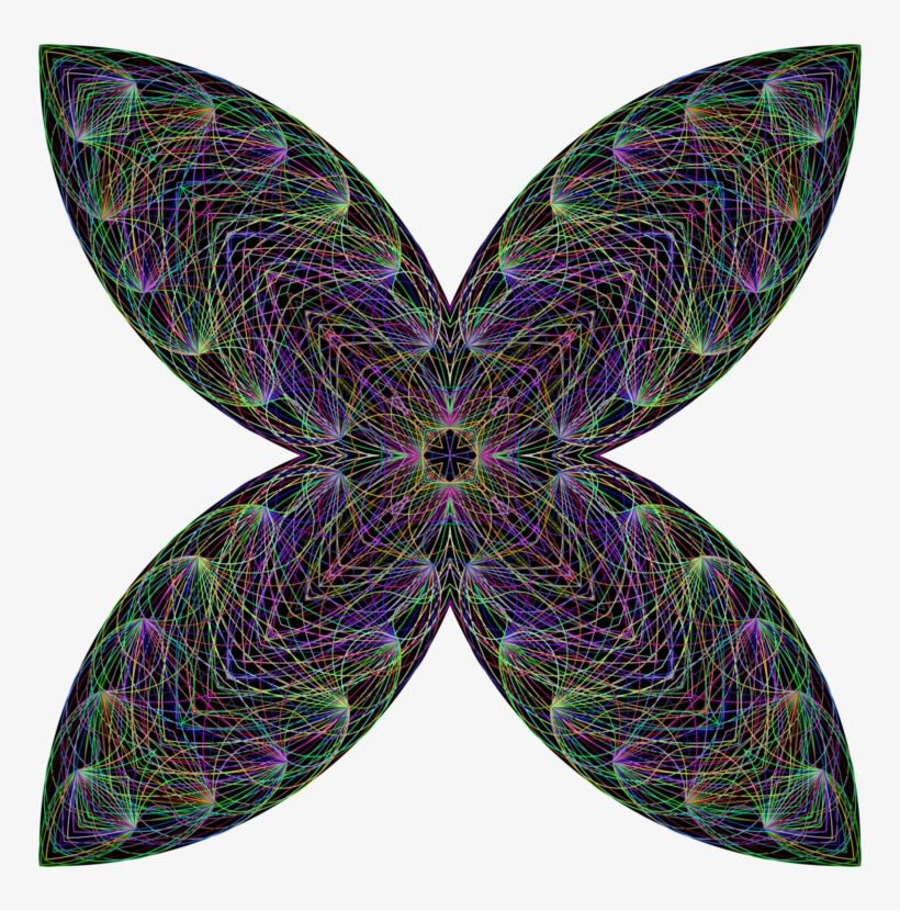 Butterfly Abstract Art Line Art Moth Mandala, transparent png #1236027