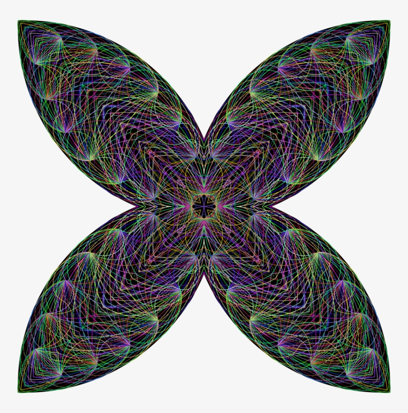 Butterfly Abstract Art Line Art Moth Mandala, transparent png #1236027