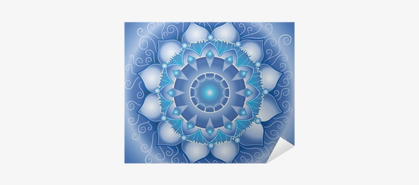 Abstract Blue Pattern, Mandala Of Vishuddha Chakra - La Mia Vita In Poesie [book], transparent png #1236210