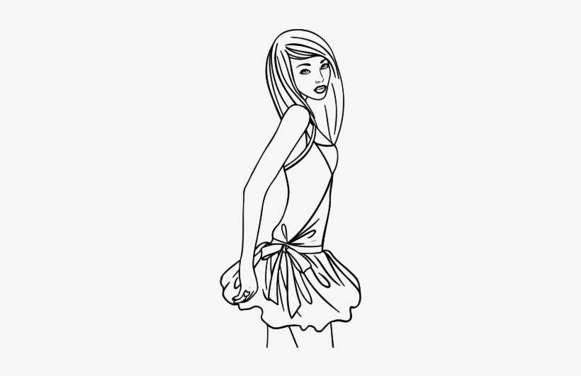 Mannequin - Modelo Dibujo Para Colorear, transparent png #1236228