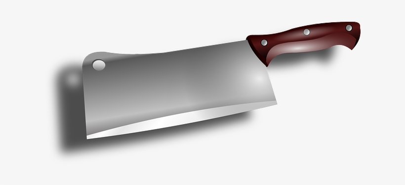 Cut, Kitchen, Cooking, Knife, Sharp, Blade - Meat Cleaver Clip Art, transparent png #1236280